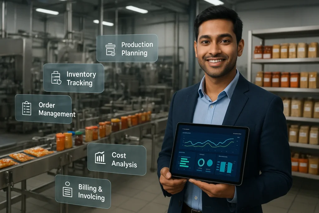 affordable ERP solution for your food processing startup