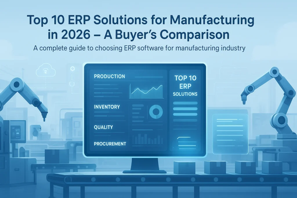 erp software for manufacturing industry