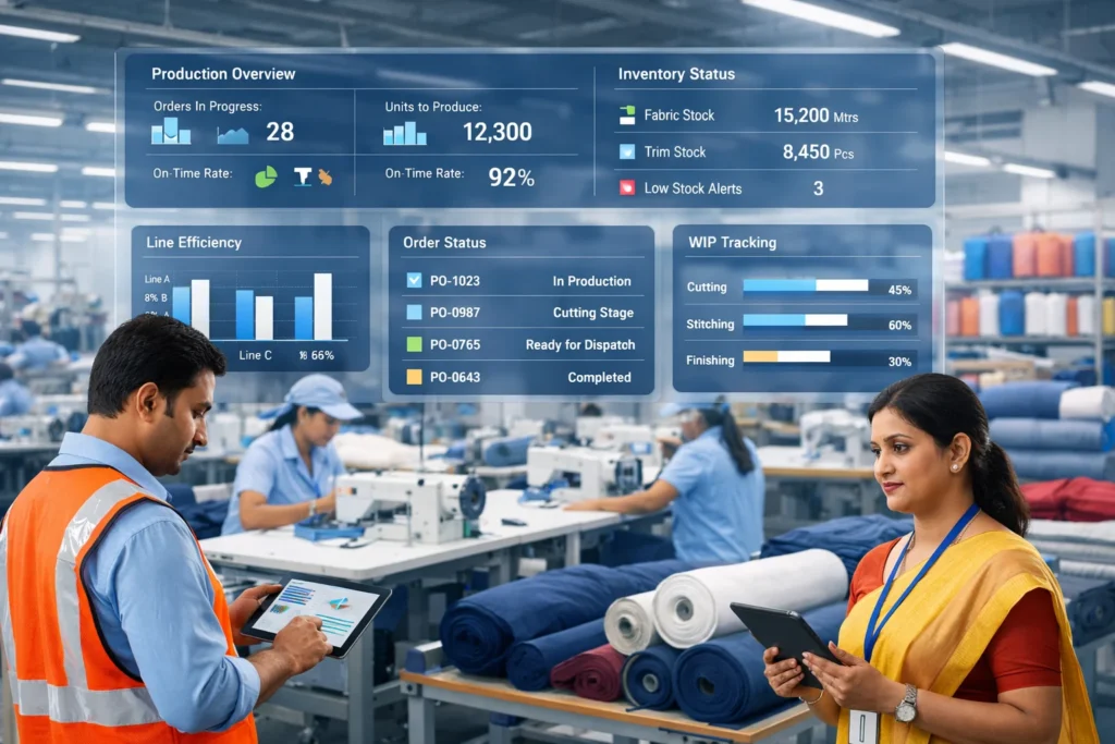 garment manufacturing erp