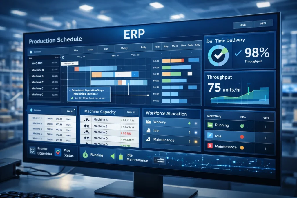 How ERP Improves Production Planning & Scheduling in Manufacturing
