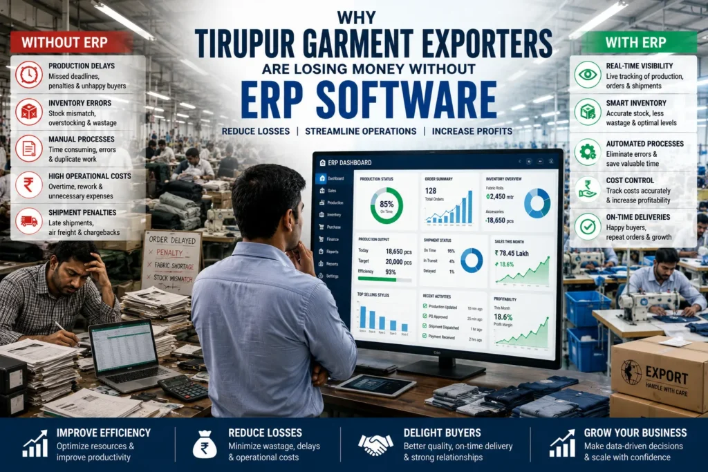 tirupur garment erp software