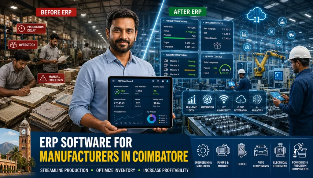 ERP Software for Manufacturers in Coimbatore