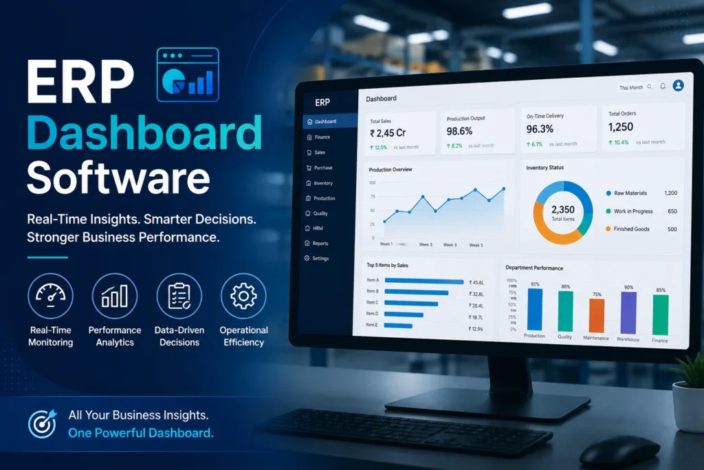 ERP Dashboard Software for Manufacturing