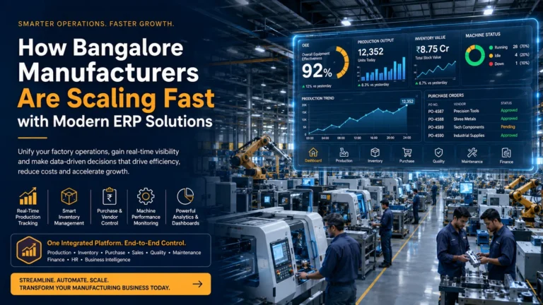 How Bangalore Manufacturers Are Scaling with Modern ERP