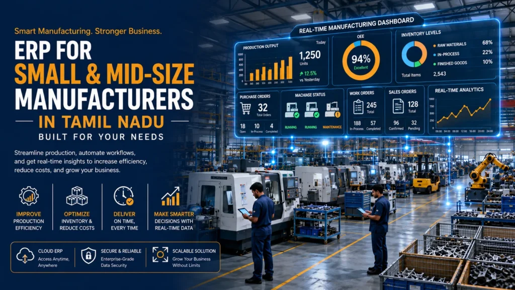 ERP for Small & Mid-Size Manufacturers in Tamil Nadu