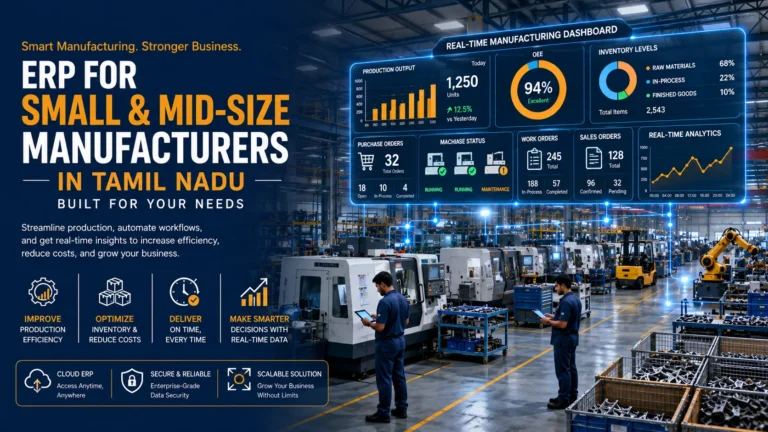 ERP for Small & Mid-Size Manufacturers in Tamil Nadu